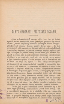 Zarys geografii fizycznej oceanu