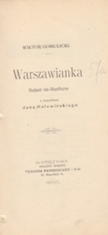 Warszawianka : studyum nie-filozoficzne
