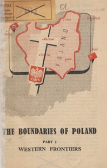 The boundaries of Poland. Pt. 1, Western frontiers