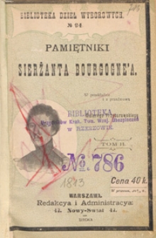 Pamiętniki sierżanta Bourgogne'a o wyprawie do Rosyi w r. 1812. T. 2