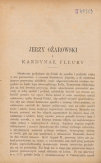 Jerzy Ożarowski i kardynał Fleury