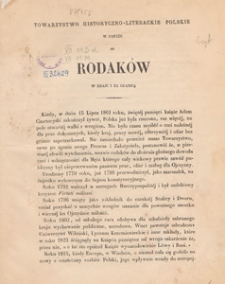 Towarzystwo Historyczno-Literackie Polskie w Paryżu do rodak&oacute;w w kraju i za granicą