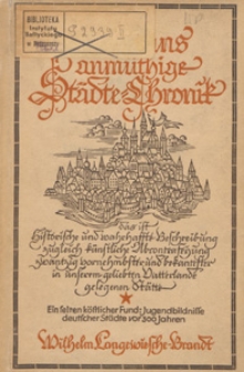 Merians anmüthige Städte-Chronik : das ist historische und wahrhaffte Beschreibung und zugleich künstliche Abcontrafeyung zwanzig vornehmbster und bekantester in unserm geliebten Vatterland gelegenen Stätte / ausgew. von Hartfried Voß.