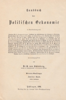 Handbuch der politisschen Oekonomie. Bd. 2, Hbd. 1