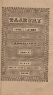 Tajkury : powieść narodowa. T. 4