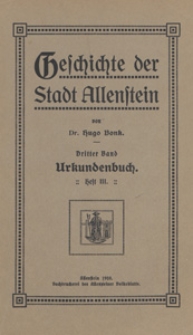 Urkundenbuch. H. 3