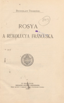 Rosya a Rewolucja francuska