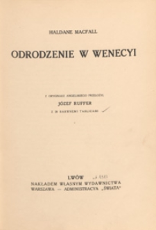 Odrodzenie w Wenecji