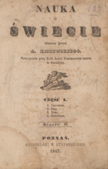 Nauka o świecie : klasa II. Cz. 1, Człowiek, izba, dom, siedlisko