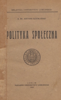 Polityka społeczna