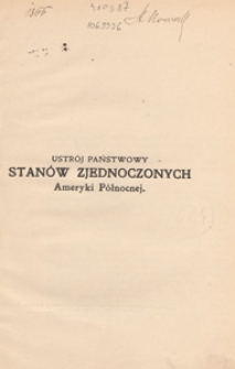 Ustr&oacute;j państwowy Stan&oacute;w Zjednoczonych Ameryki P&oacute;łnocnej