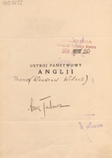 Ustrój państwowy Anglji