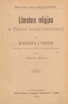 Kazania i pieśni : szkice literackie i obyczajowe