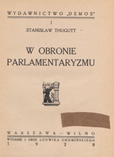 W obronie parlamentaryzmu