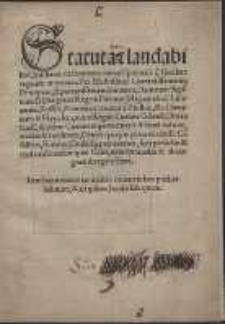 Statuta & laudabiles Christian&aelig; ordinationes tam ad spirituale q[uam] s&aelig;culare regimen attinentes.