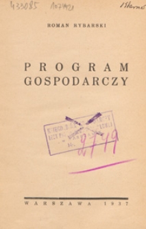 Program gospodarczy