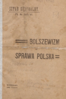 Bolszewizm a sprawa polska
