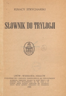 Słownik do Trylogji