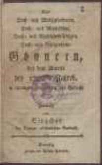 Allen Hoch- und Wohlgebohrnen [...] Gönnern, bey dem Antritt des 1792sten Jahres, in schuldigster Hochachtung und Ehrfurcht gewidmet vom Singchor des Danziger akademischen Gymnasii.