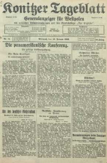Konitzer Tageblatt.Amtliches Publikations=Organ, nr14