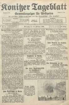 Konitzer Tageblatt.Amtliches Publikations=Organ, nr37