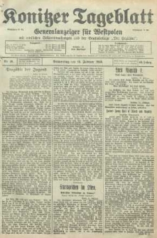 Konitzer Tageblatt.Amtliches Publikations=Organ, nr38