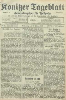 Konitzer Tageblatt.Amtliches Publikations=Organ, nr38