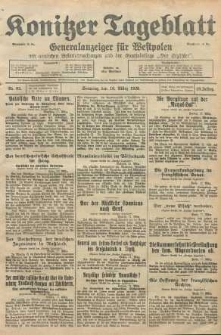 Konitzer Tageblatt.Amtliches Publikations=Organ, nr65