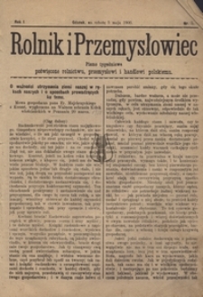 Rolnik i Przemysłowiec, nr6, 1900