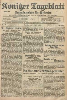 Konitzer Tageblatt.Amtliches Publikations=Organ, nr77