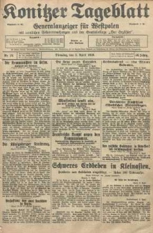 Konitzer Tageblatt.Amtliches Publikations=Organ, nr78