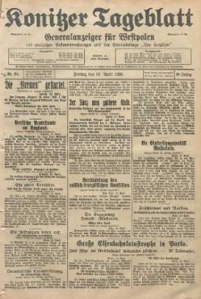 Konitzer Tageblatt.Amtliches Publikations=Organ, nr86