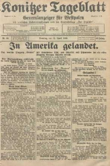Konitzer Tageblatt.Amtliches Publikations=Organ, nr88