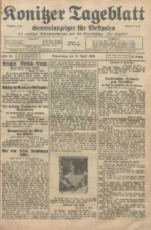 Konitzer Tageblatt.Amtliches Publikations=Organ, nr91