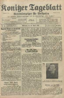 Konitzer Tageblatt.Amtliches Publikations=Organ, nr96