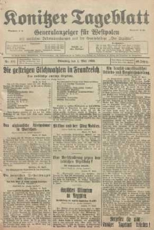 Konitzer Tageblatt.Amtliches Publikations=Organ, nr101