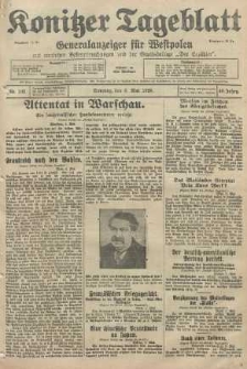 Konitzer Tageblatt.Amtliches Publikations=Organ, nr105