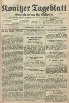 Konitzer Tageblatt.Amtliches Publikations=Organ, nr115
