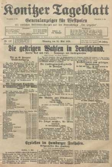 Konitzer Tageblatt.Amtliches Publikations=Organ, nr117