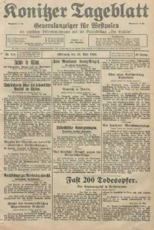 Konitzer Tageblatt.Amtliches Publikations=Organ, nr118