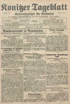 Konitzer Tageblatt.Amtliches Publikations=Organ, nr120