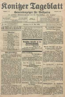 Konitzer Tageblatt.Amtliches Publikations=Organ, nr122