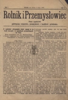 Rolnik i Przemysłowiec, nr11, 1900