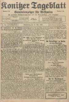 Konitzer Tageblatt.Amtliches Publikations=Organ, nr124