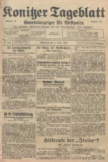 Konitzer Tageblatt.Amtliches Publikations=Organ, nr129