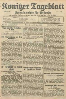 Konitzer Tageblatt.Amtliches Publikations=Organ, nr140