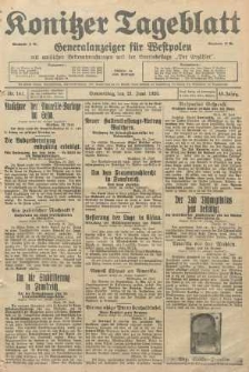 Konitzer Tageblatt.Amtliches Publikations=Organ, nr141