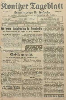 Konitzer Tageblatt.Amtliches Publikations=Organ, nr145