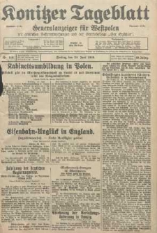 Konitzer Tageblatt.Amtliches Publikations=Organ, nr148