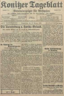 Konitzer Tageblatt.Amtliches Publikations=Organ, nr8